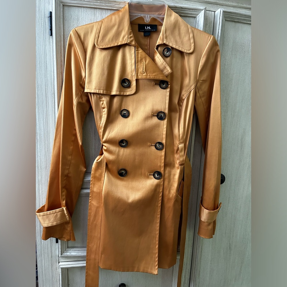 I. N San Francisco Small Amber Color long Jacket